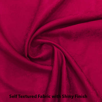 Jacquard Room Darkening Curtains in Beet Red Set Of 2 - (P314)