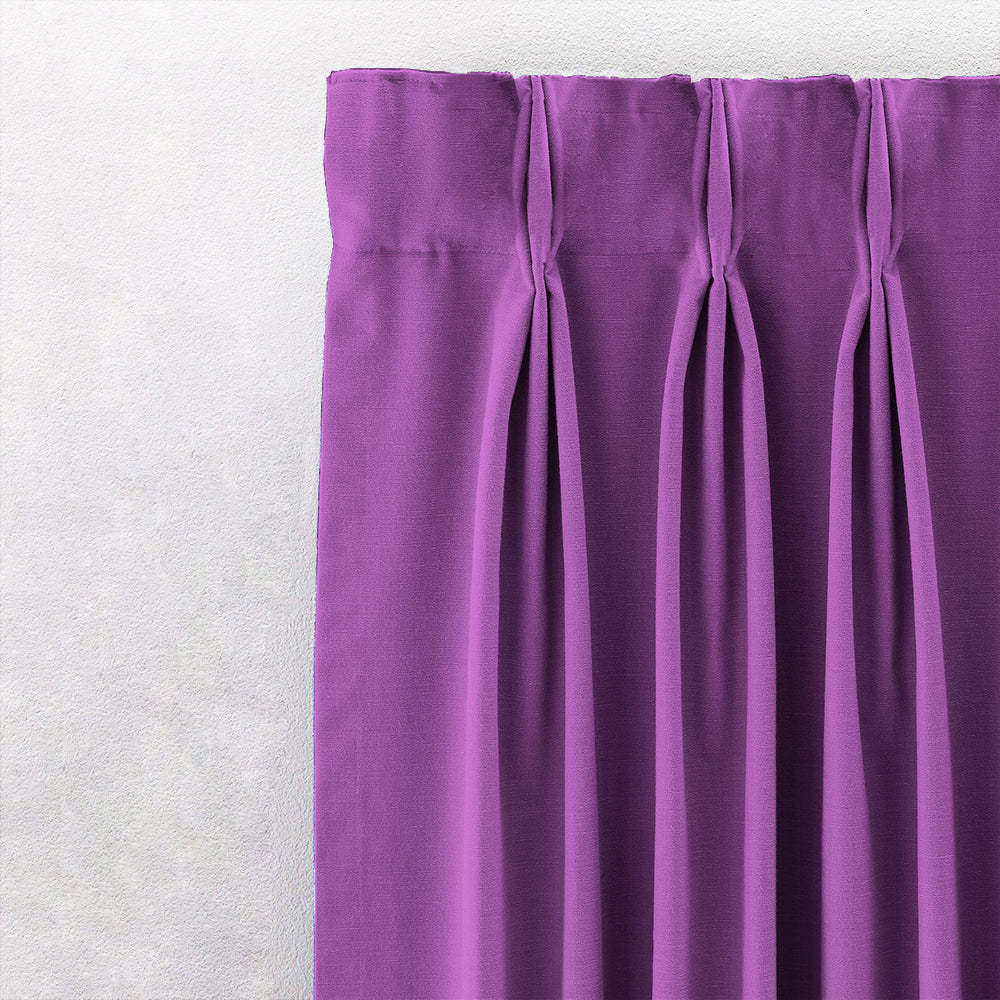 Jacquard Room Darkening Curtains in Orchid Purple Set Of 2 - (P316)