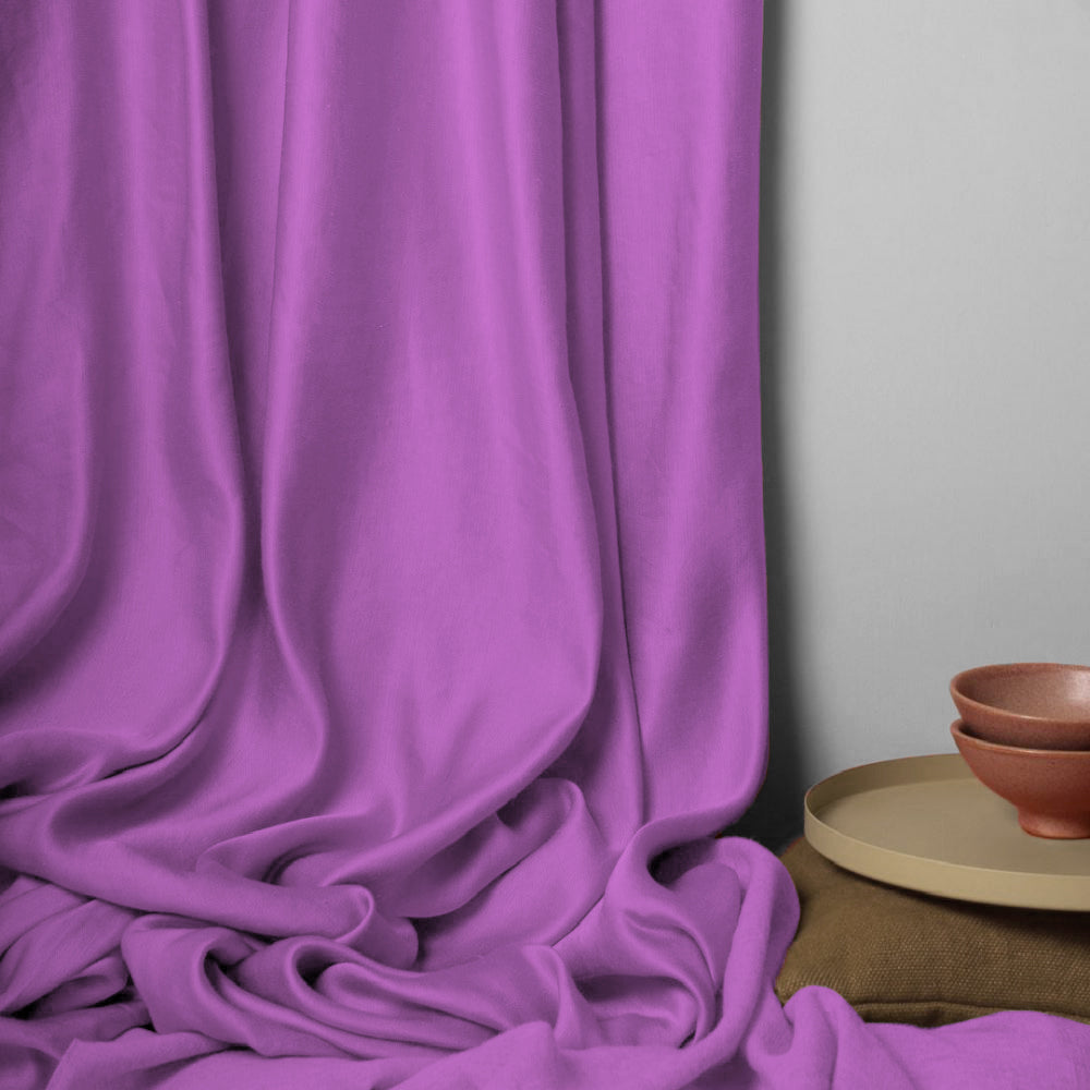 Jacquard Room Darkening Curtains in Orchid Purple Set Of 2 - (P316)