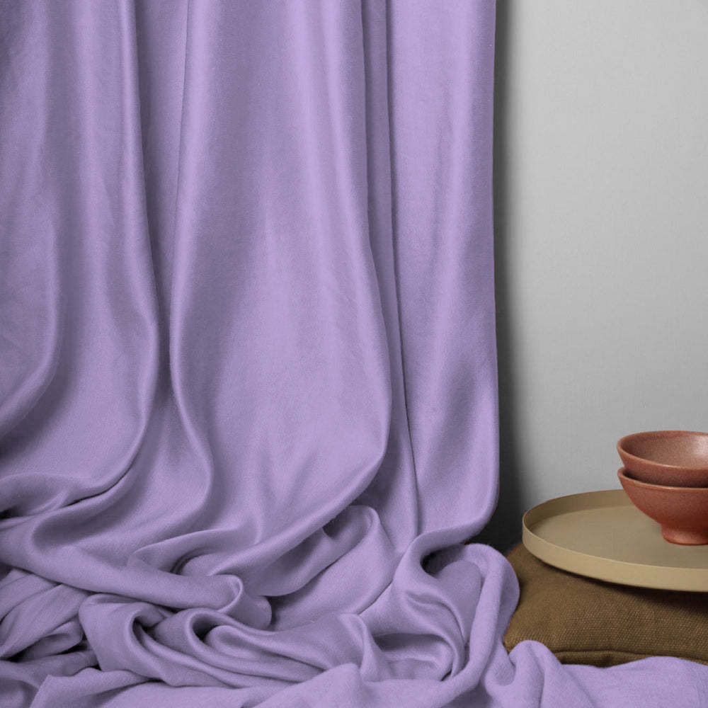 Jacquard Room Darkening Curtains in Lavender Feilds Purple Set Of 2 - (P317)