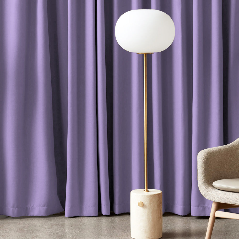 Jacquard Room Darkening Curtains in Lavender Feilds Purple Set Of 2 - (P317)