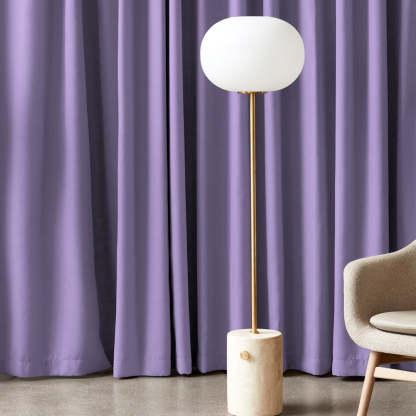 Jacquard Room Darkening Curtains in Lavender Feilds Purple Set Of 2 - (P317)