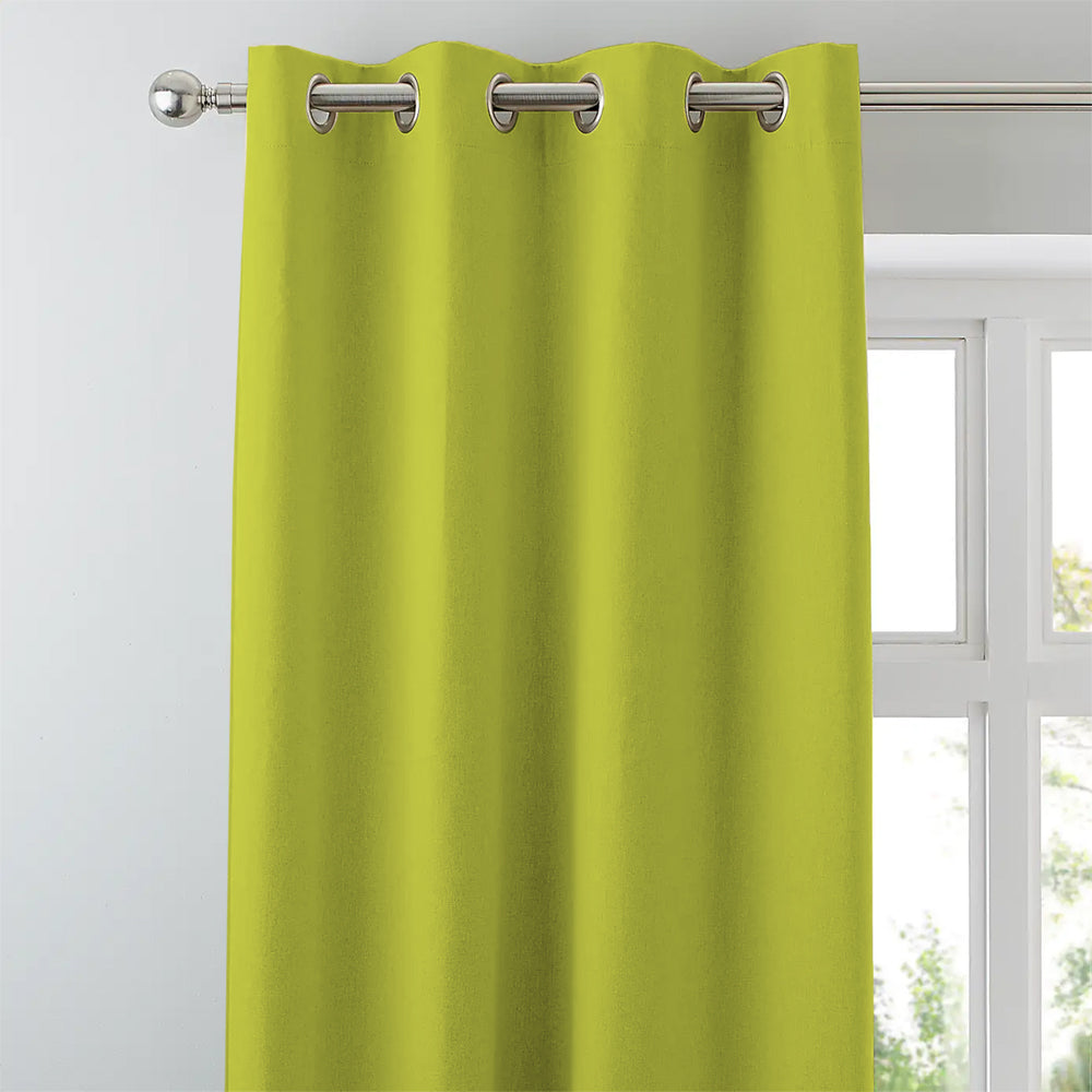 Jacquard Room Darkening Curtains in Android Green Set Of 2 - (P323)