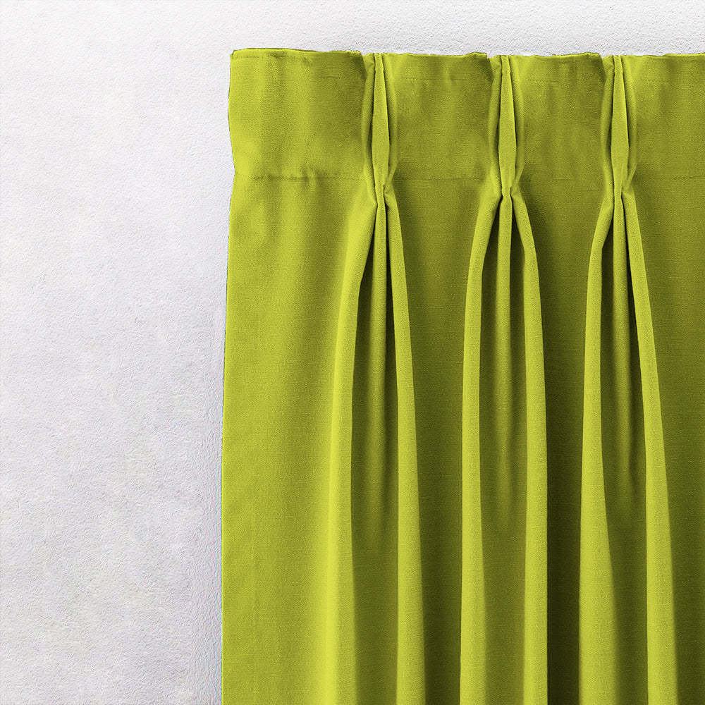 Jacquard Room Darkening Curtains in Android Green Set Of 2 - (P323)