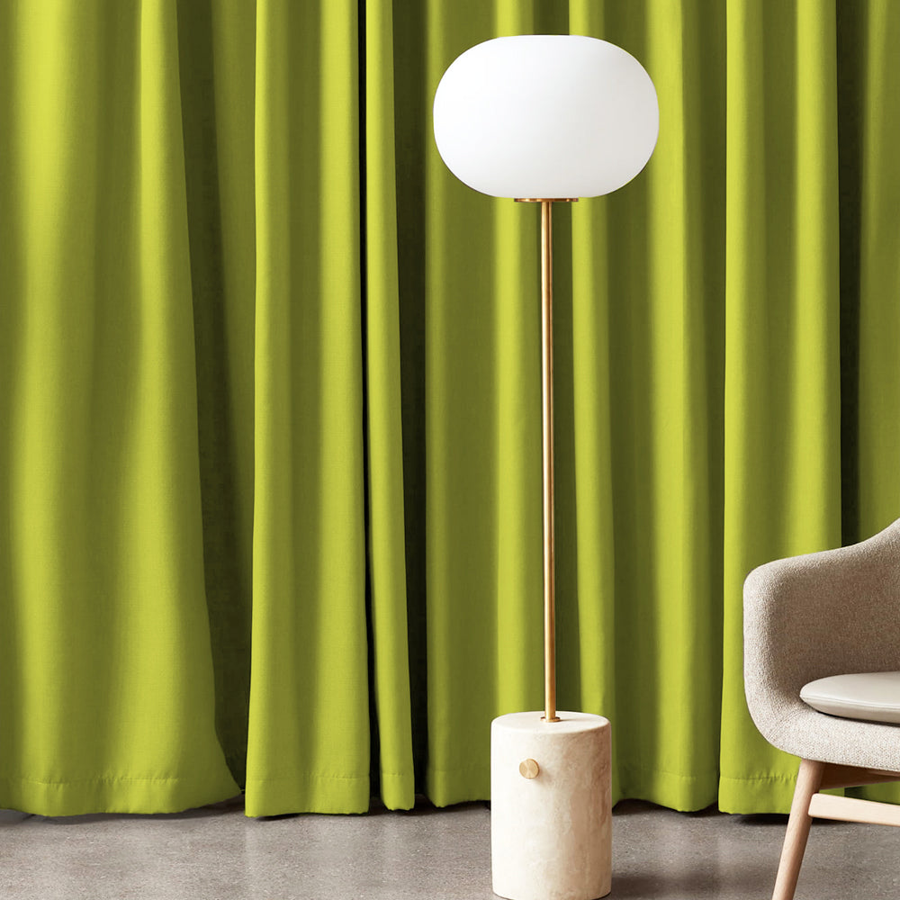 Jacquard Room Darkening Curtains in Android Green Set Of 2 - (P323)