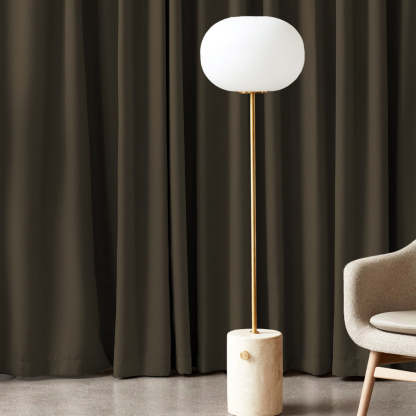 Jacquard Room Darkening Curtains in Wood Brown Set Of 2 - (P325)