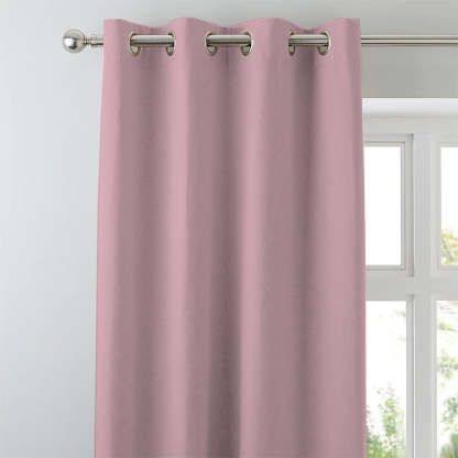 Jacquard Room Darkening Curtains in Ballerina Pink Set Of 2 - (P327)