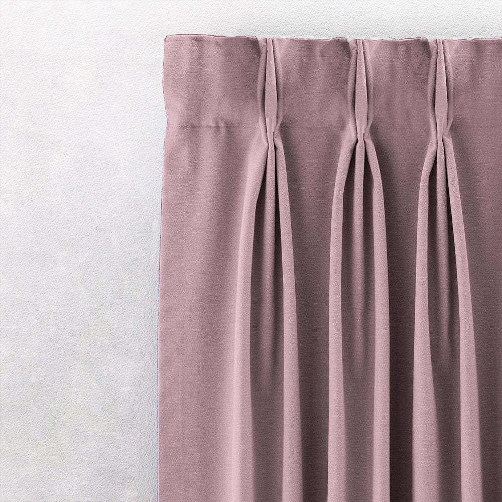 Jacquard Room Darkening Curtains in Ballerina Pink Set Of 2 - (P327)
