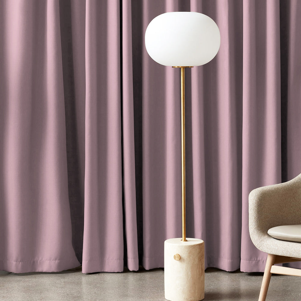 Jacquard Room Darkening Curtains in Ballerina Pink Set Of 2 - (P327)