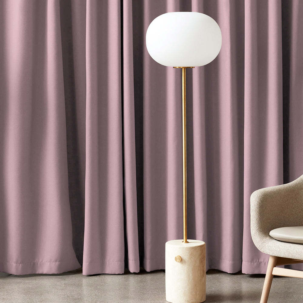 Jacquard Room Darkening Curtains in Ballerina Pink Set Of 2 - (P327)