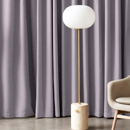 Jacquard Room Darkening Curtains in Crocus Purple Set Of 2 - (P328)