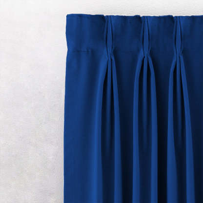 Jacquard Room Darkening Curtains in Duke Blue Set Of 2 - (P334)