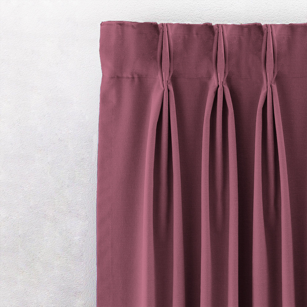 Jacquard Room Darkening Curtains in Dusty Pink Set Of 2 - (P335)