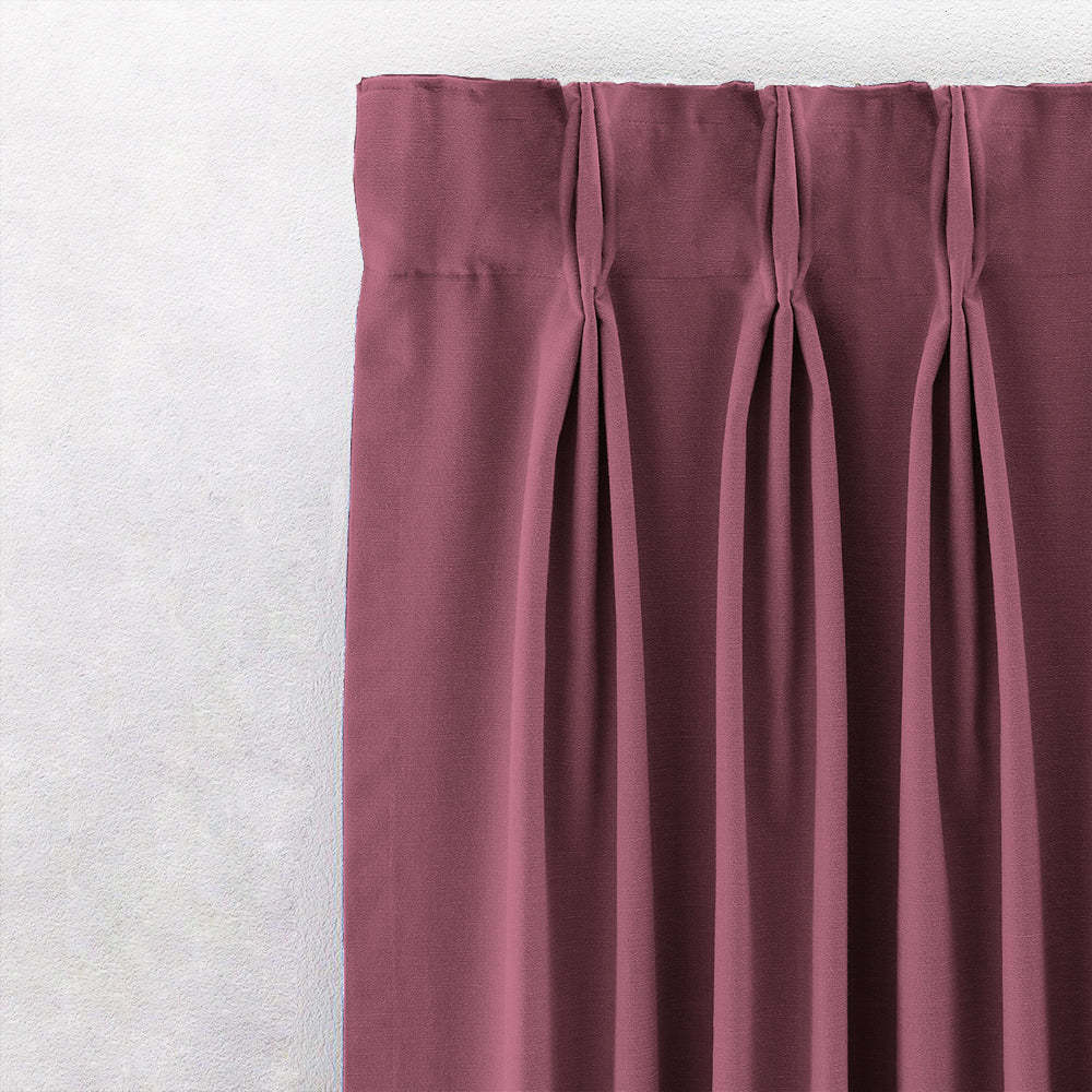 Jacquard Room Darkening Curtains in Dusty Pink Set Of 2 - (P335)
