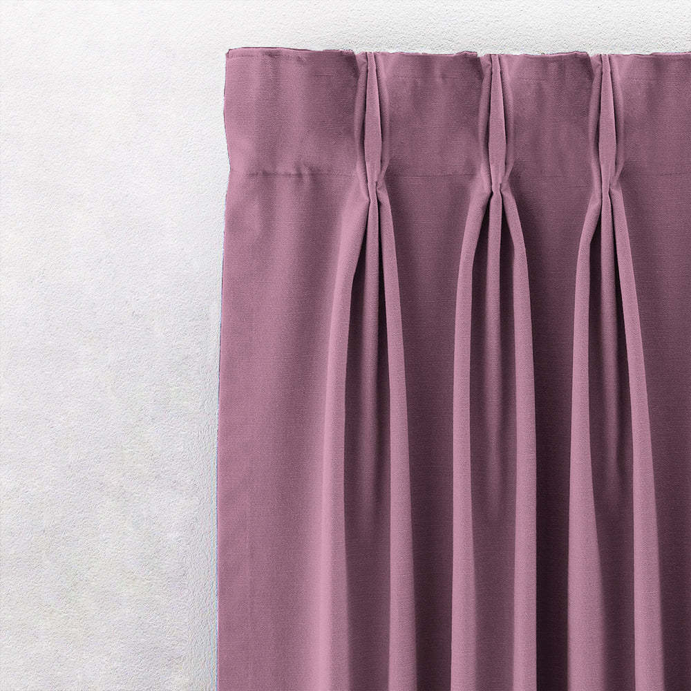 Jacquard Room Darkening Curtains in Crepe Pink Set Of 2 - (P337)