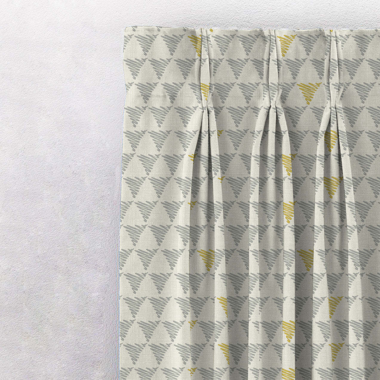 Elegant Geometric Print Room Darkening Curtain - Set of 2 - DS338D