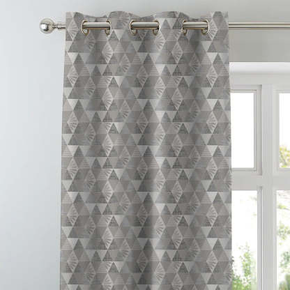 Elegant Geometric  Print Room Darkening Curtain - Set of 2 - DS339A