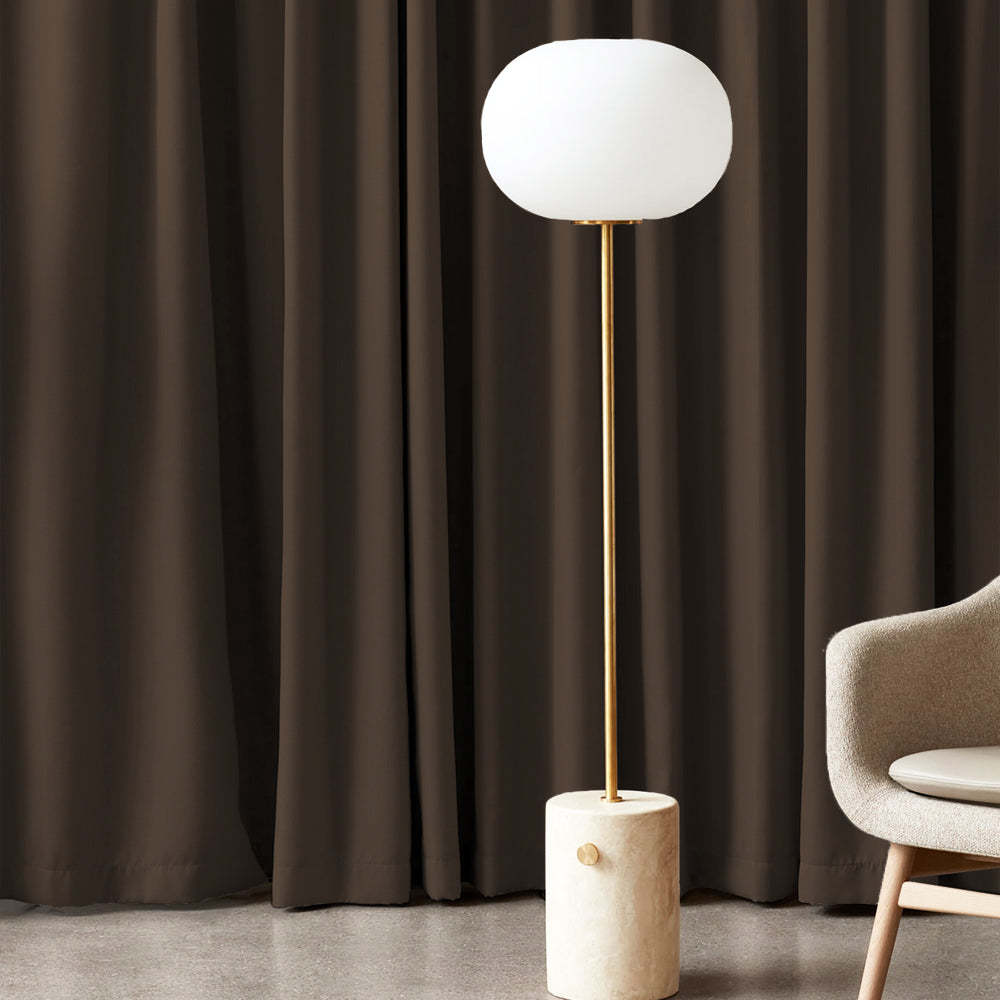 Jacquard Room Darkening Curtains in Oak Brown Set Of 2 - (P340)