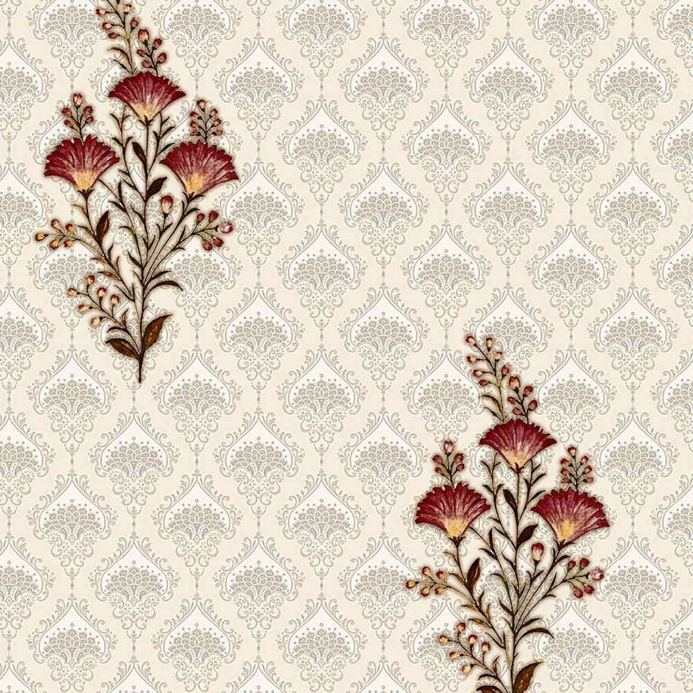 Elegant Ethenic Print Room Darkening Curtain Set of 2 - DS343A