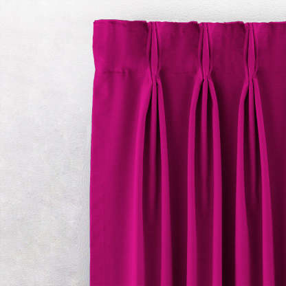 Jacquard Room Darkening Curtains in Bright Pink Set Of 2 - (P348)