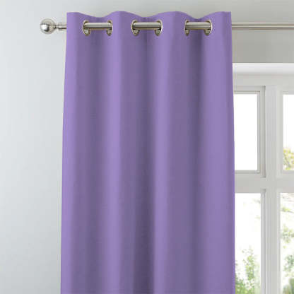 Jacquard Room Darkening Curtains in Iris Purple Set Of 2 - (P350)