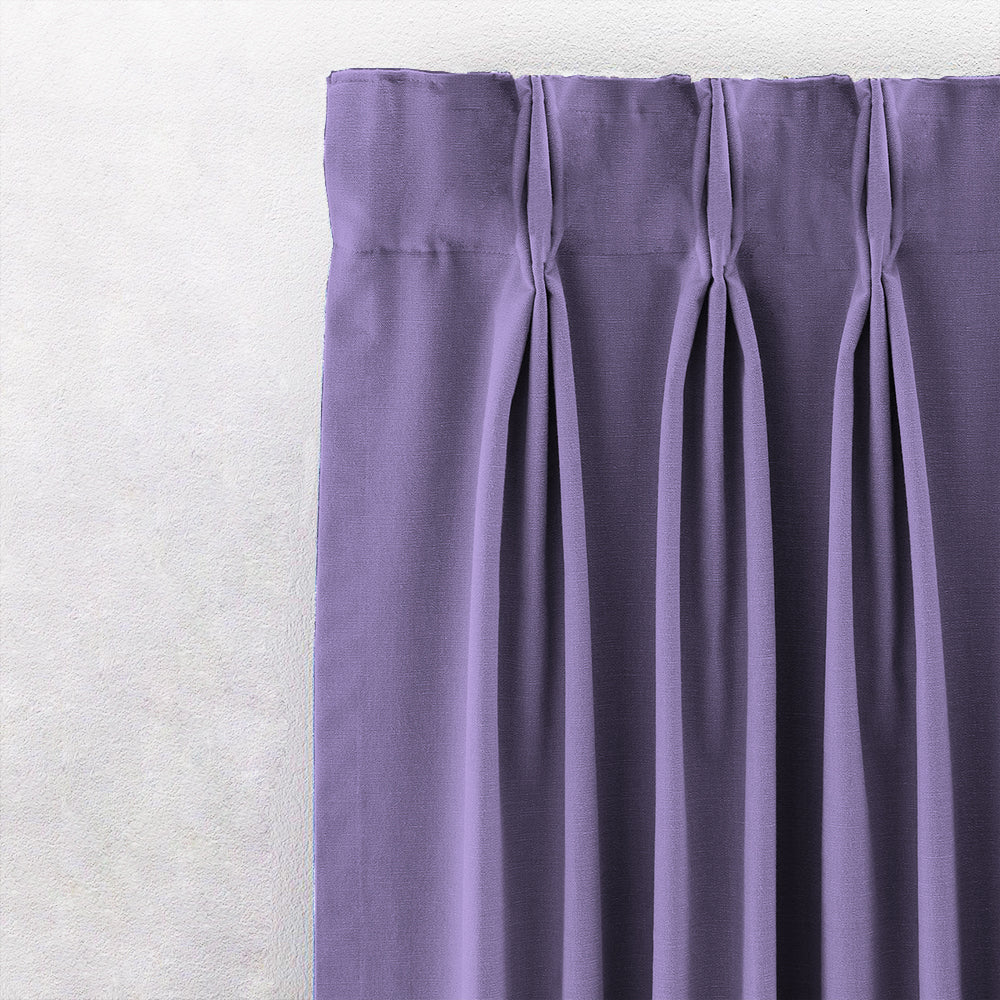 Jacquard Room Darkening Curtains in Iris Purple Set Of 2 - (P350)