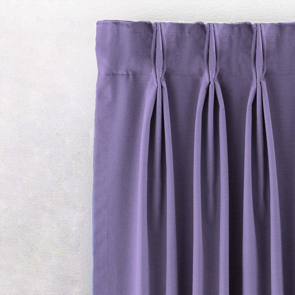 Jacquard Room Darkening Curtains in Iris Purple Set Of 2 - (P350)