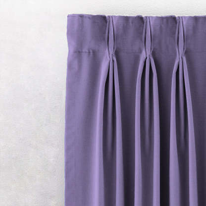 Jacquard Room Darkening Curtains in Iris Purple Set Of 2 - (P350)