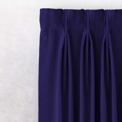 Jacquard Room Darkening Curtains in Midnight Blue Set Of 2 - (P351)