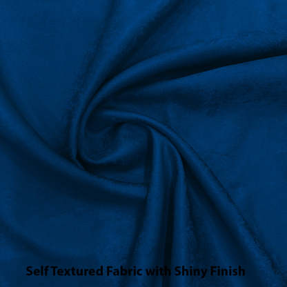 Jacquard Room Darkening Curtains in Moonseed Blue Set Of 2 - (P352)