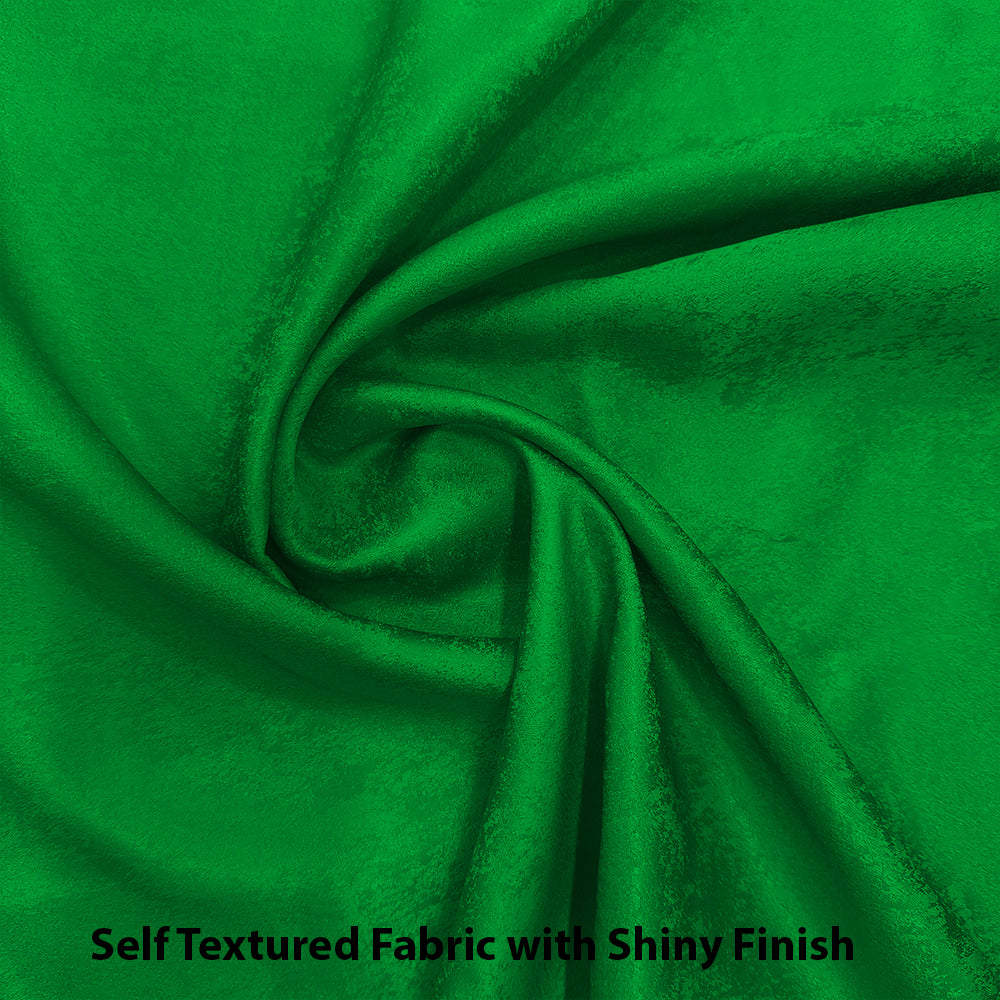 Jacquard Room Darkening Curtains in May Green Set Of 2 - (P355)