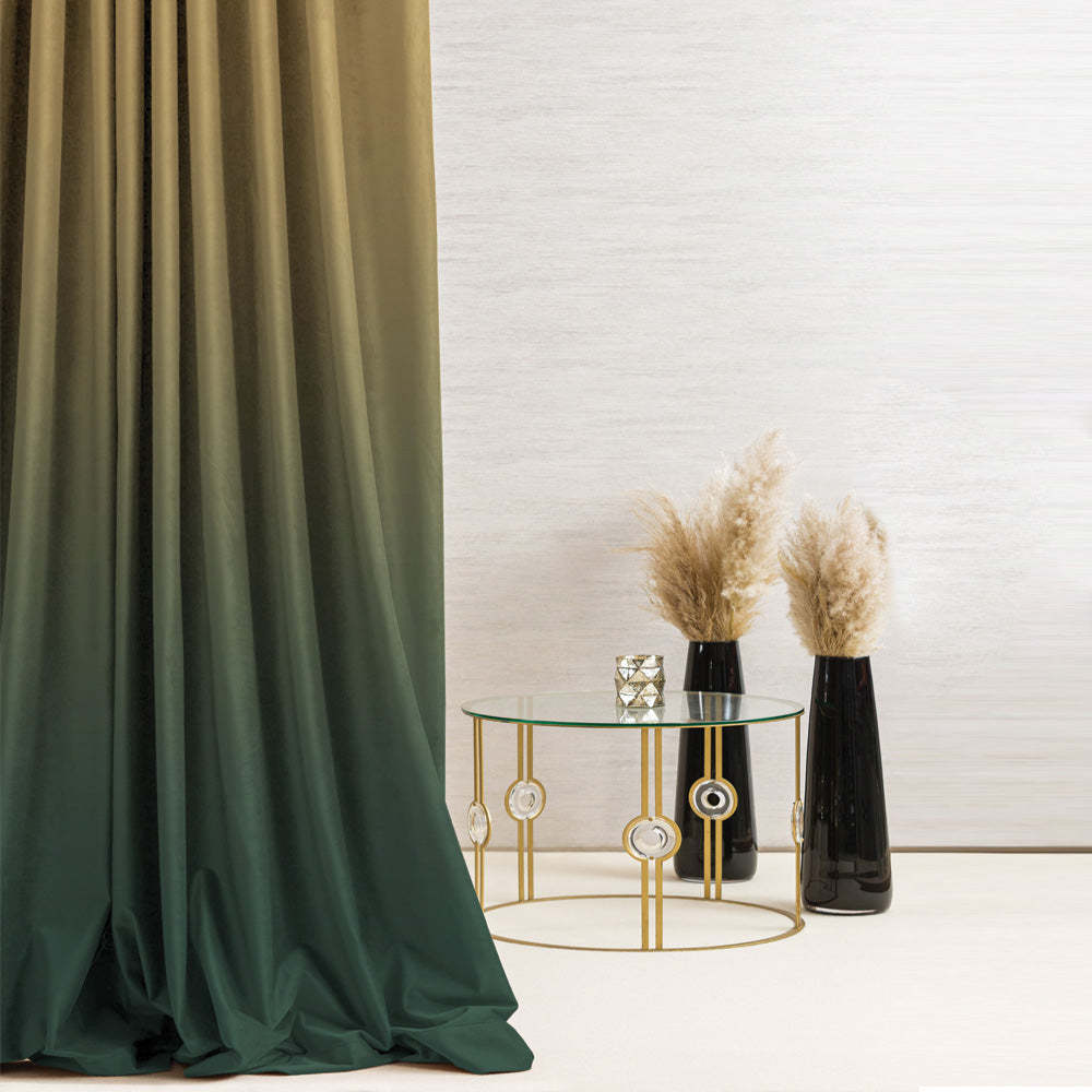 Elegant Ombre Print Room Darkening Curtain Set of 2. OMBRE24