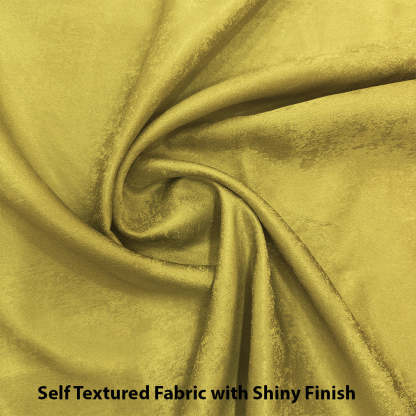 Jacquard Room Darkening Curtains in Royal Yellow Set Of 2 - (P36)