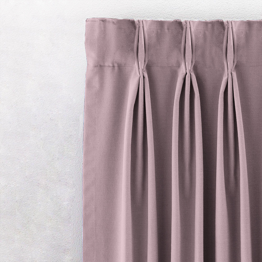 Jacquard Room Darkening Curtains in Soft Pink Set Of 2 - (P360)