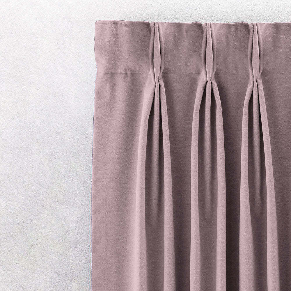 Jacquard Room Darkening Curtains in Soft Pink Set Of 2 - (P360)