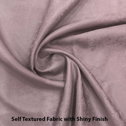 Jacquard Room Darkening Curtains in Soft Pink Set Of 2 - (P360)