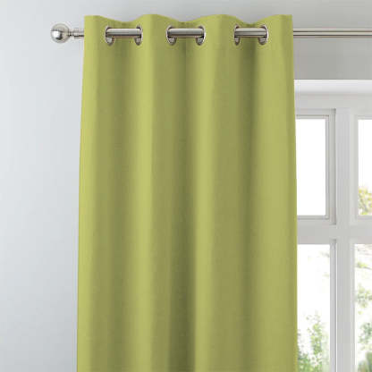 Jacquard Room Darkening Curtains in Pear Green Set Of 2 - (P365)