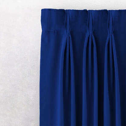 Jacquard Room Darkening Curtains in Space Blue Set Of 2 - (P367)