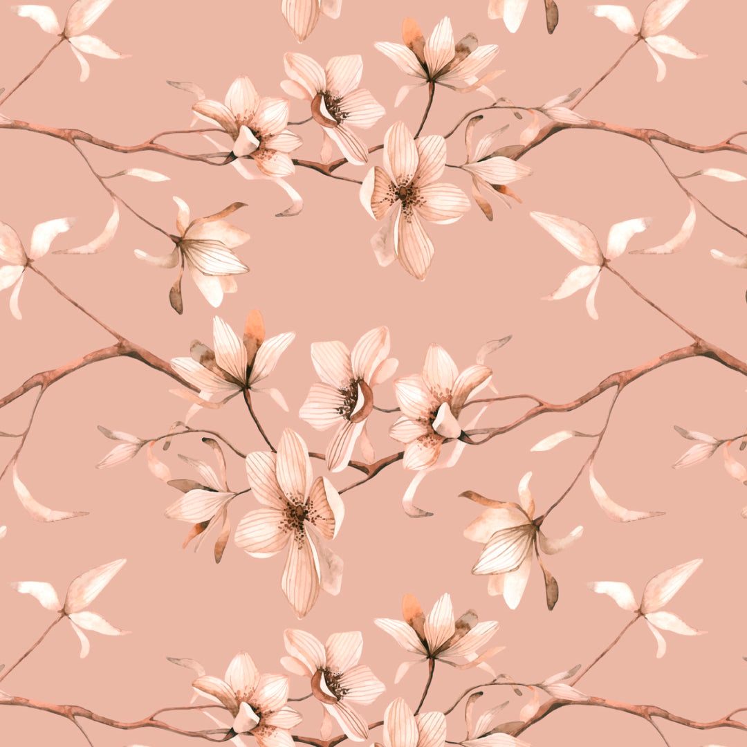 Elegant Floral Print Room Darkening Curtains Set Of 1pc  DS367A