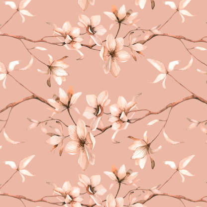 Elegant Floral Print Room Darkening Curtains Set Of 1pc  DS367A