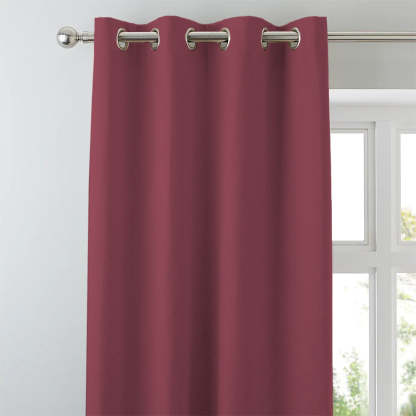 Jacquard Room Darkening Curtains in Grapevine Pink Set Of 2 - (P368)