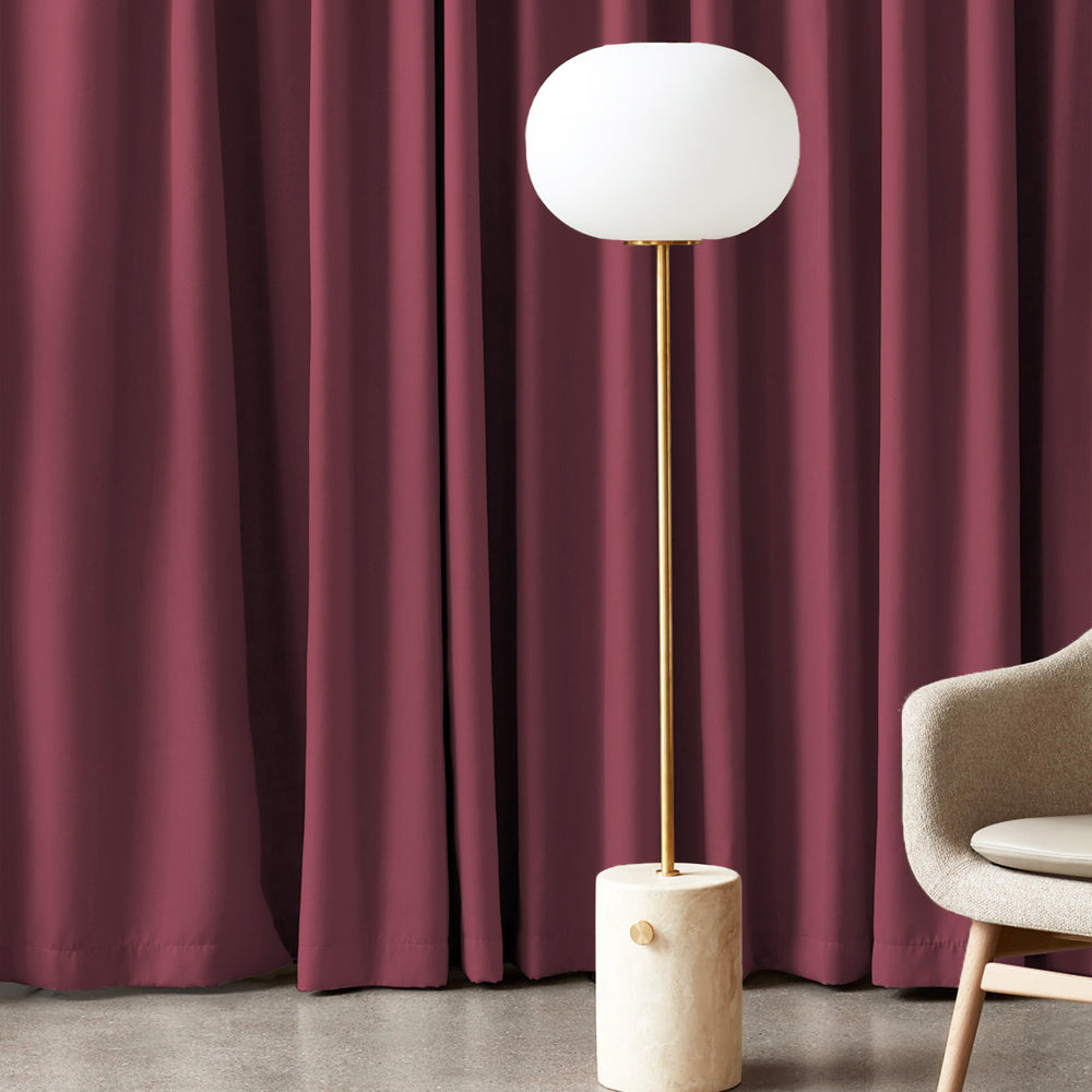 Jacquard Room Darkening Curtains in Grapevine Pink Set Of 2 - (P368)