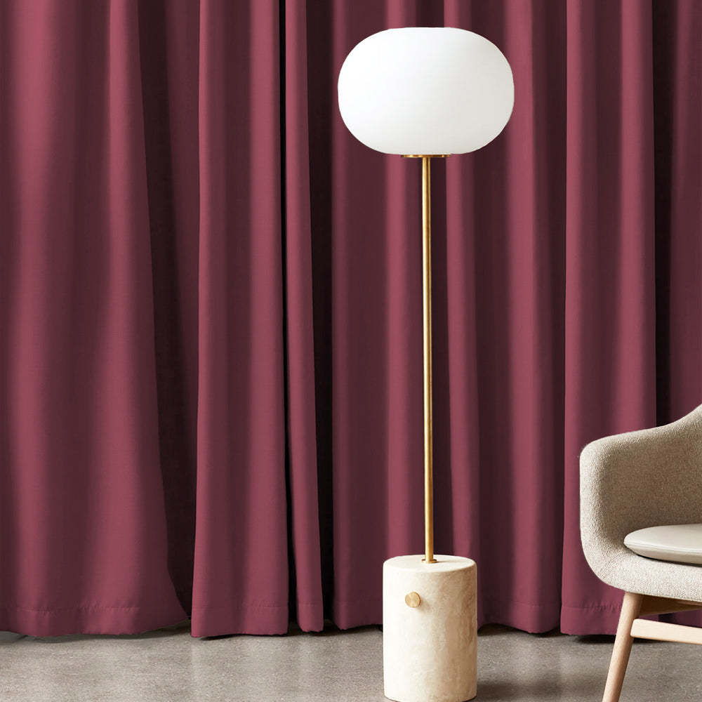 Jacquard Room Darkening Curtains in Grapevine Pink Set Of 2 - (P368)