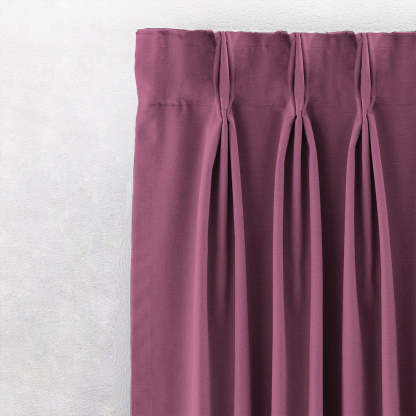 Jacquard Room Darkening Curtains in China Rose Pink Set Of 2 - (P370)