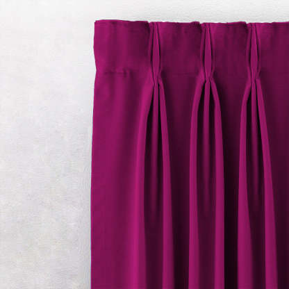 Jacquard Room Darkening Curtains in Dark Pink Set Of 2 - (P382)