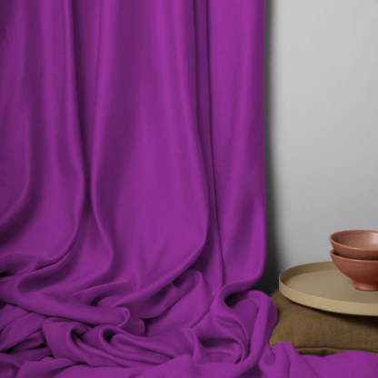 Jacquard Room Darkening Curtains in Boysenberry Purple Set Of 2 - (P383)