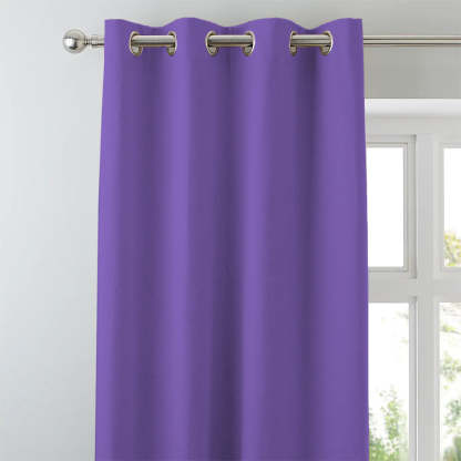 Jacquard Room Darkening Curtains in Amethyst Purple Set Of 2 - (P384)