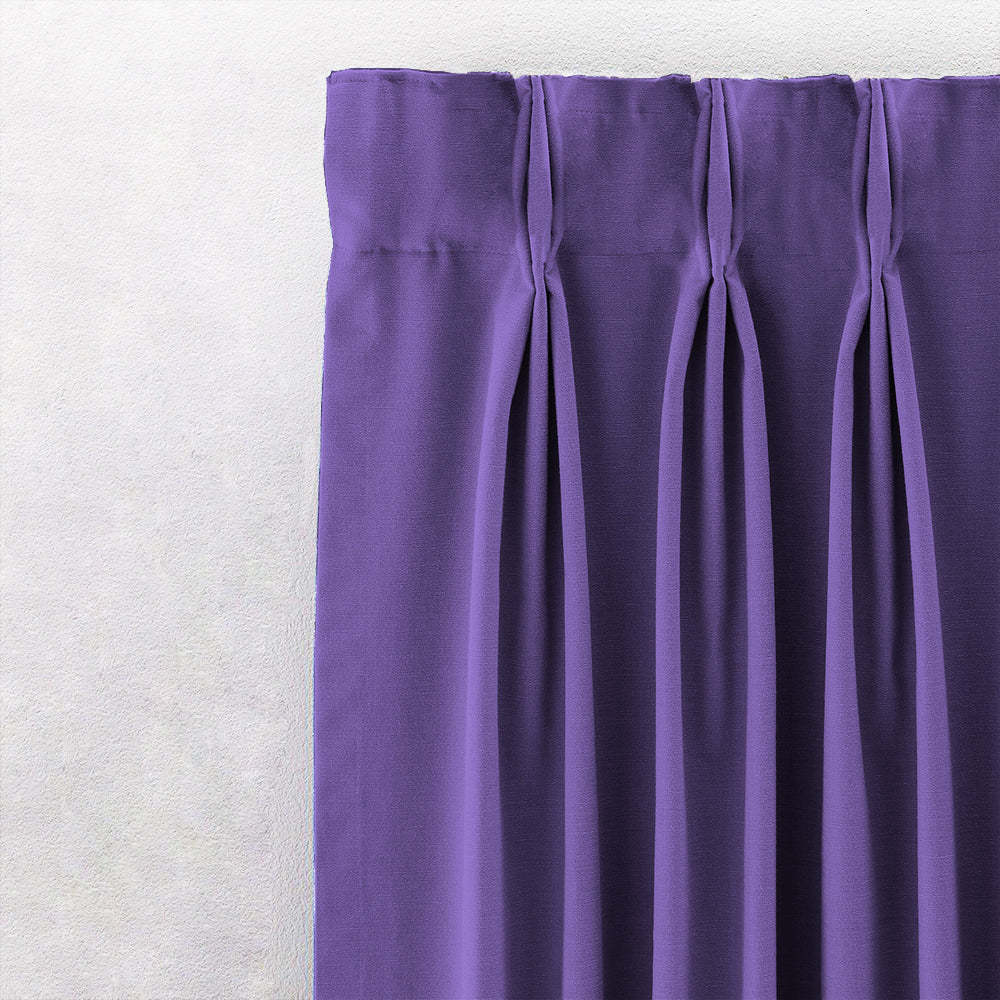 Jacquard Room Darkening Curtains in Amethyst Purple Set Of 2 - (P384)