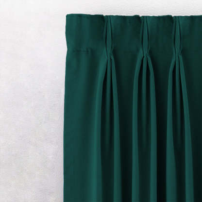 Jacquard Room Darkening Curtains in Cape Verde Green Set Of 2 - (P388)