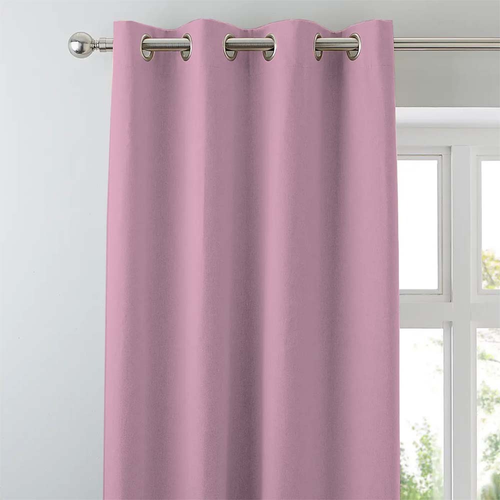 Jacquard Room Darkening Curtains in Rose Quartz Set Of 2 - (P39)